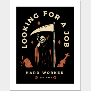 LOOKING FOR A JOB Posters and Art